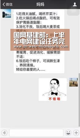 国网基建部:上半年电网建设任务完成度超过50%|米兰运动